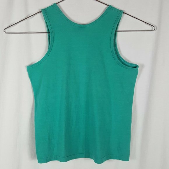 Vtg 90s Beach Bum Cannon Beach Tank Top XL Green - Picture 3 of 9
